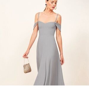 Reformation | Dresses | Reformation Dusty Blue Bridesmaid Dress | Poshmark